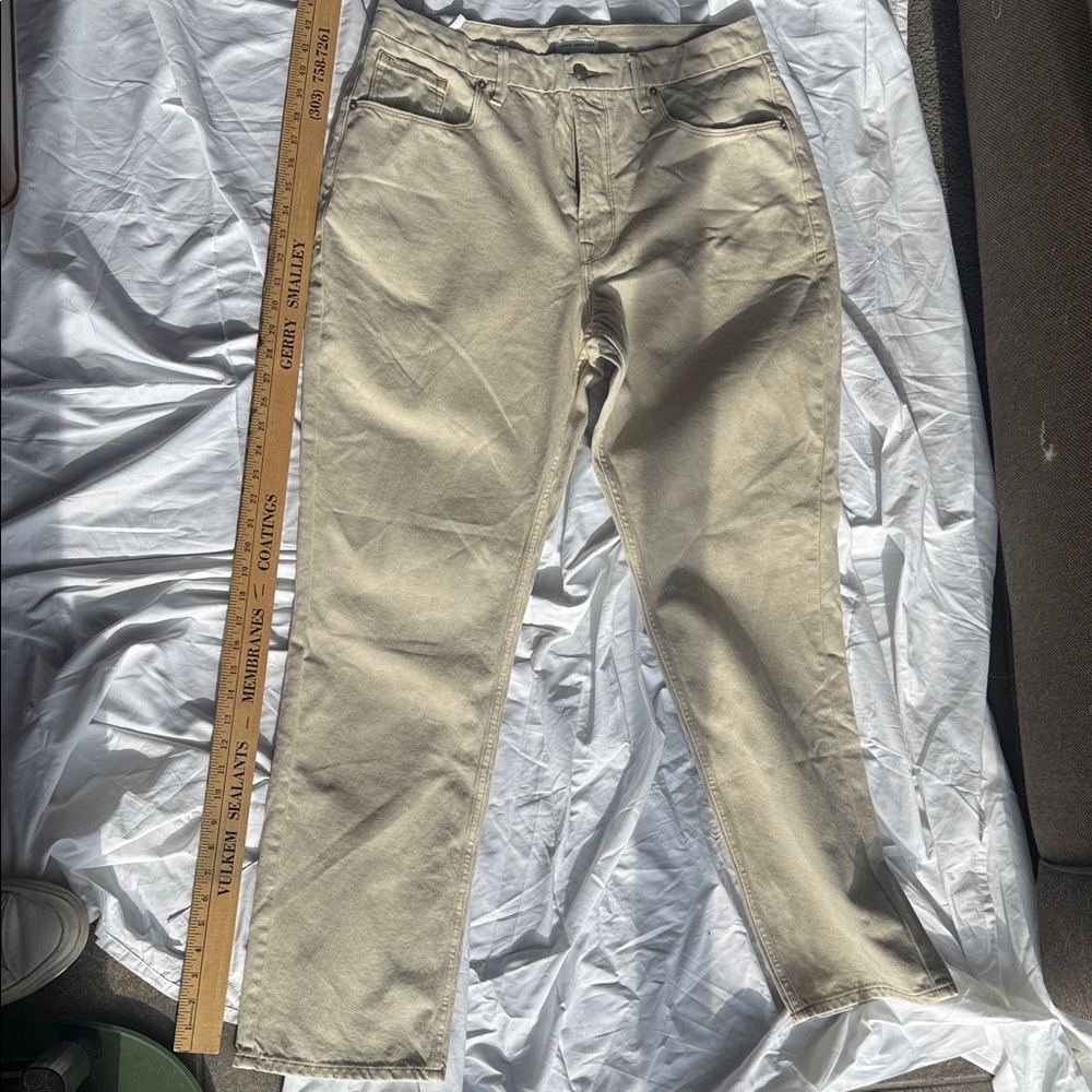 Good American Tan Classic 90’s Straight Leg Jeans